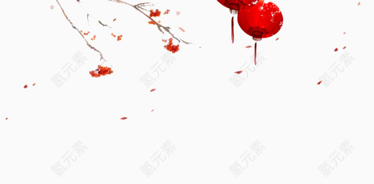 春节灯笼图片素材