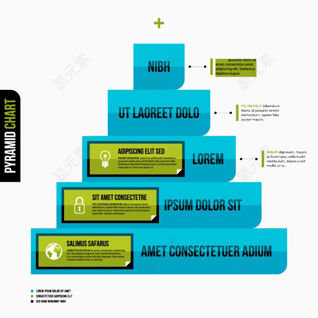 蓝色方框金字塔