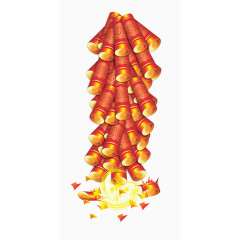 满满的一大串鞭炮