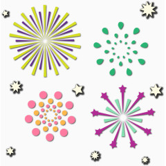 可爱彩绘卡通烟花