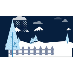 雪景冬天冬季素材