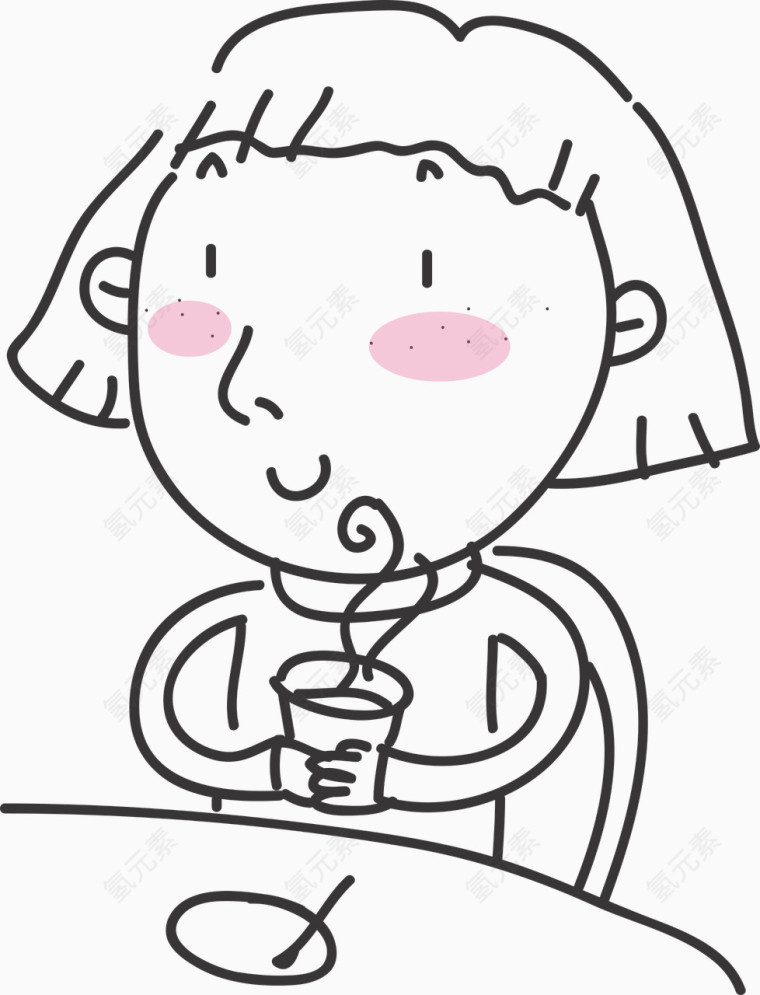 可爱的小学生