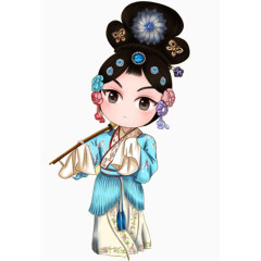 卡通版古代女人