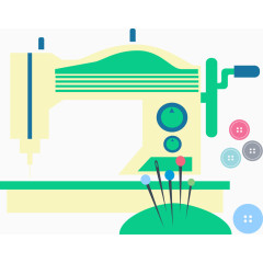 缝纫机图标矢量图