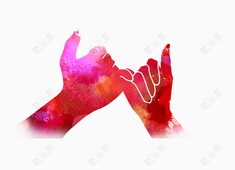 手绘拉钩