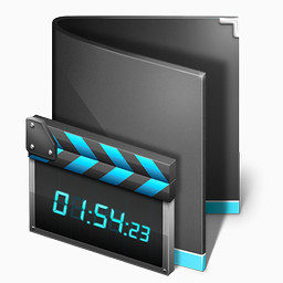 黑色 Movie 文件夹图标