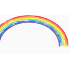 彩虹 彩色 红白蓝紫橙