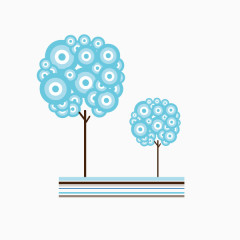 圆环组合创意小树