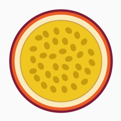 矢量水果俯视红色火龙果