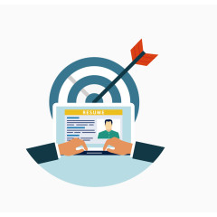 矢量人物标靶素材