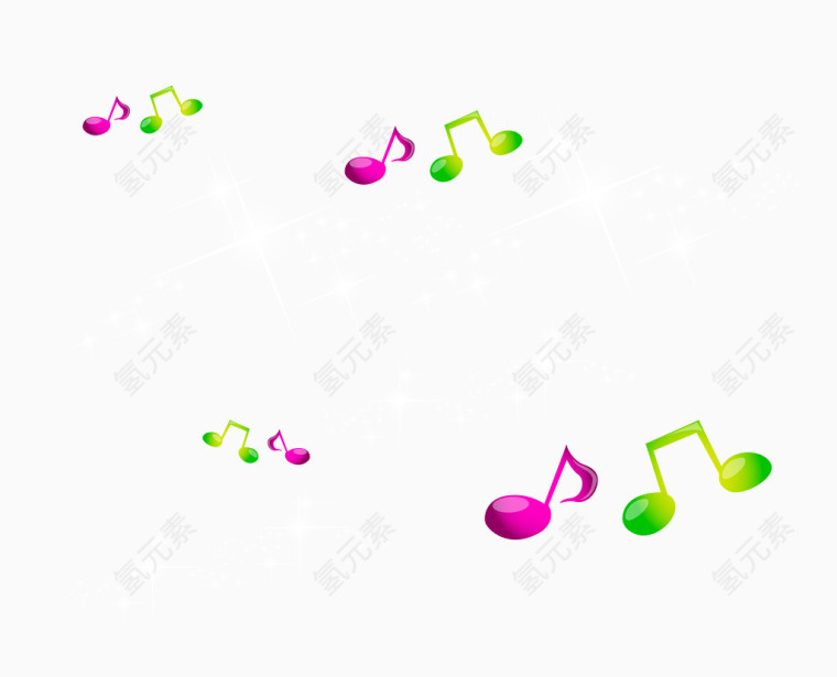 音乐培训音符符号素材