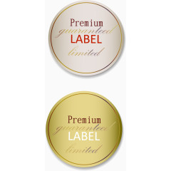 矢量圆形复古标签