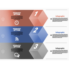 彩色几何立方体目录页