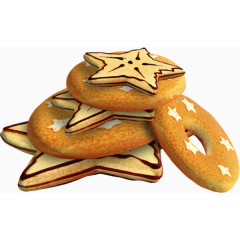 五角星圆形饼干