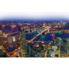 璀璨城市夜景高清摄影图片