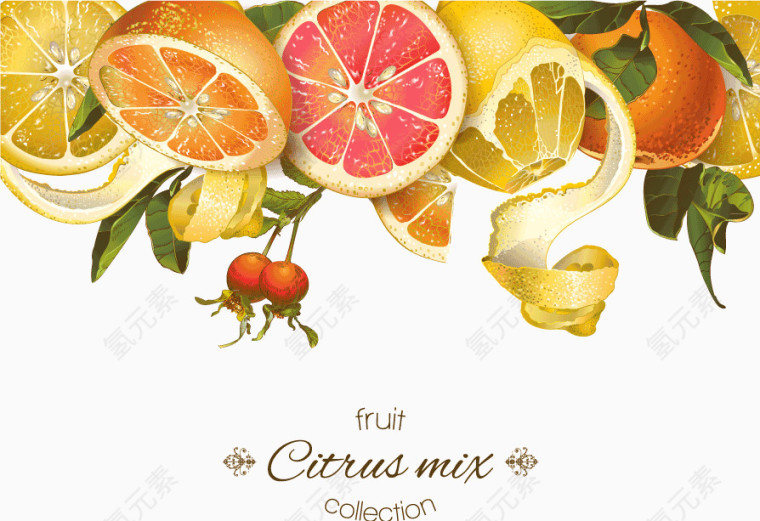 一堆切开的橙子