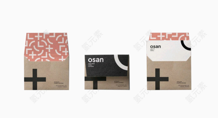 化妆品牌设计的信封