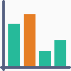 统计分析图表图标