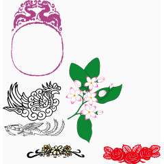 春天促销海报花纹PNG矢量素材