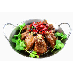 干锅豆辣排骨免扣素材