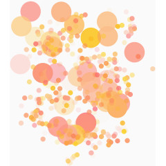 橙色缤纷圆形背景图案