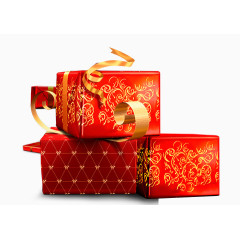 红色喜庆礼盒