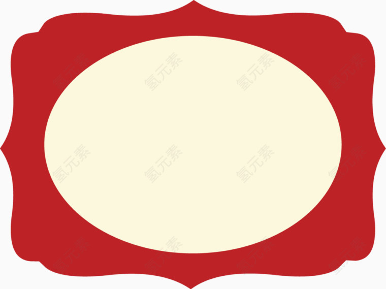 矢量创意设计红色边框促销图