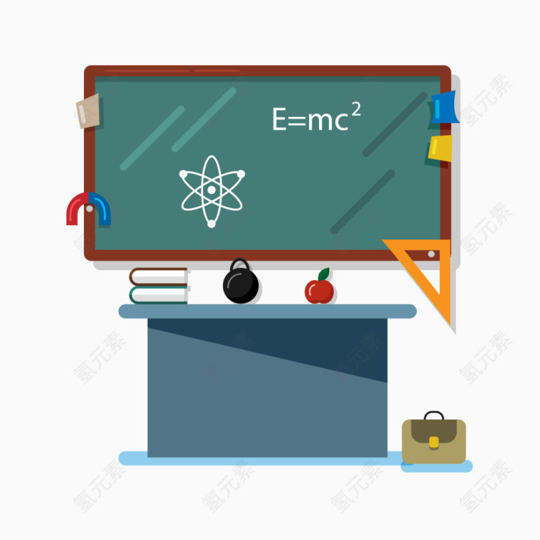 矢量教室元素