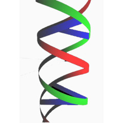 彩色简约基因链图形