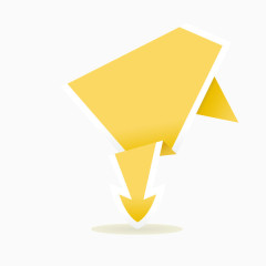 三角形  金黄色  渐变 矢量图 页面元素 不规则图形