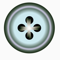 绿色立体质感矢量旗袍纽扣