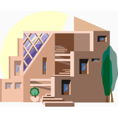 矢量房屋建筑素材
