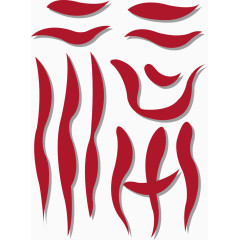 古文福字字体矢量图