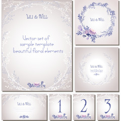 欧式花朵VIS设计矢量素材