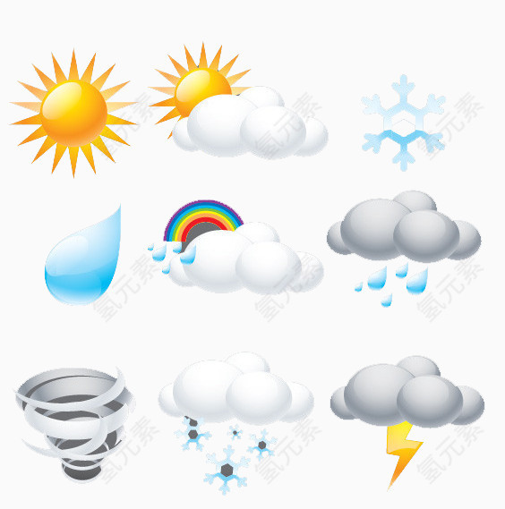 天气预报图标