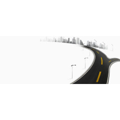 现代化道路城市装饰元素