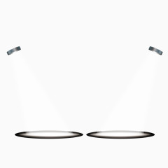 两束舞台灯光矢量素材