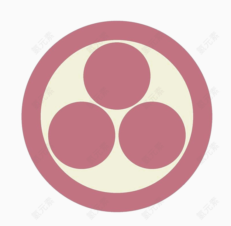 三眼圆圈日本手绘画