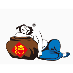 抱着酒坛子的男人