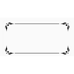 黑色边框免抠素材