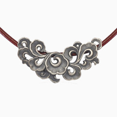 复古黄铜祥云项链