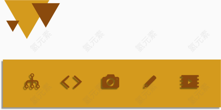 棕色分类标签