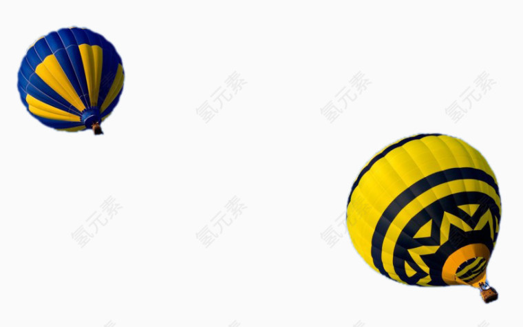 两个热气球