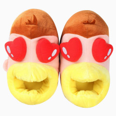 冒红心的大嘴鞋