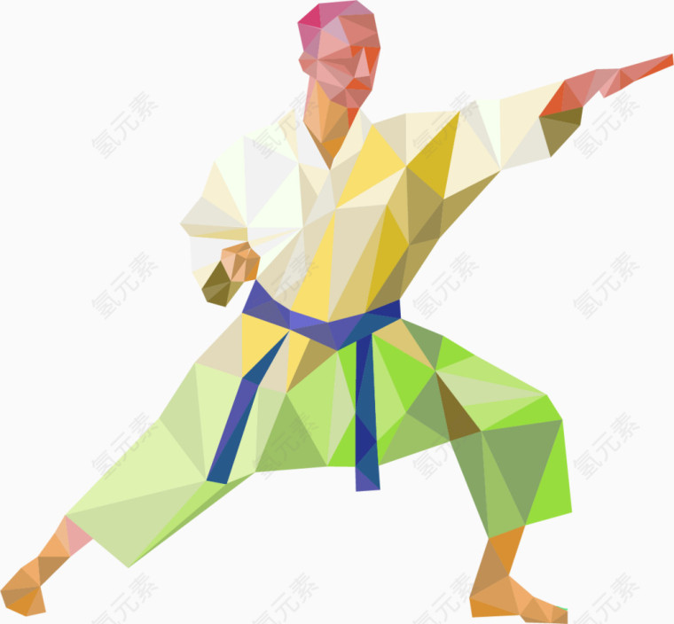 低多边形日本空手道