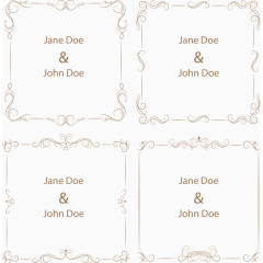 欧式花边邀请函