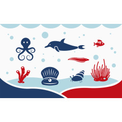 矢量海洋生物图