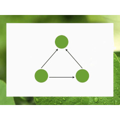 绿色叶子PPT背景模板