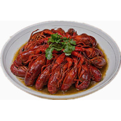一盘麻辣龙虾