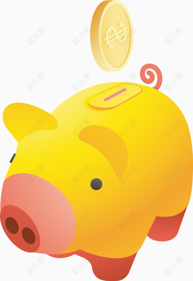 存钱罐和金币